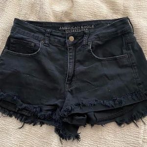 American Eagle Hi-rise Festival distressed jean short, size 10.